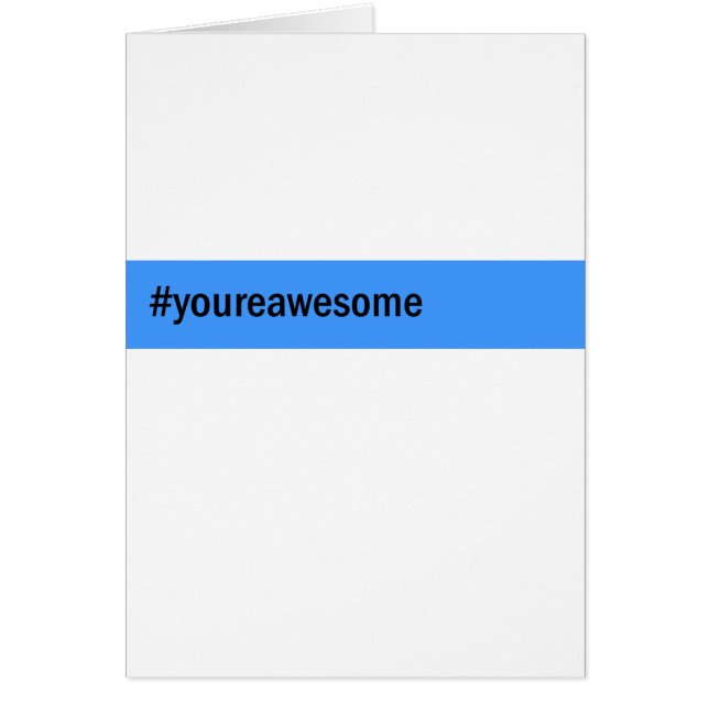 hashtag #yourawesome (Devant)