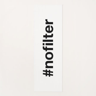 Hashtag zonder filter yogamat