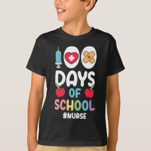 Hashtag Zuster Happy 100 dagen schoolverpleegster T-shirt