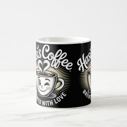 Hasi’s Coffee Cute Smiling Cup Mug  (Centre)