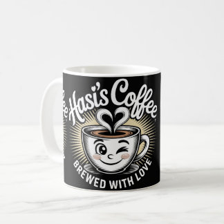 Hasi’s Coffee Cute Smiling Cup Mug Koffiemok
