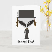 Hasidic Wenskaart van Jood Kaart (Gele Bloem)