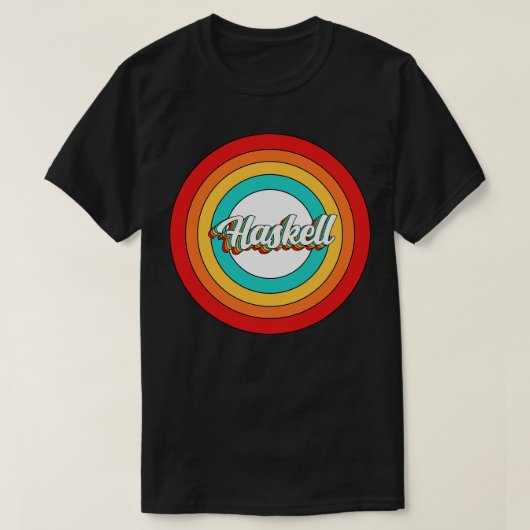 Haskell Naam Shirt Haskell Circle (Design voorkant)