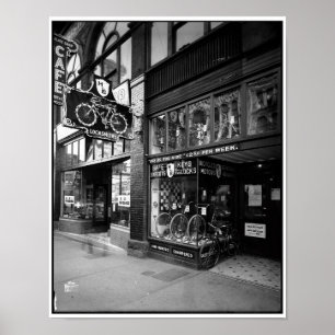 Haskins & Elliot Bicycles, 1923, Vancouver BC Poster