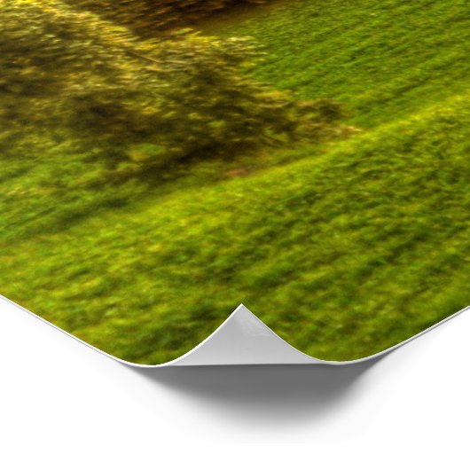 Hasliberg Zwitserland sunset and Swiss Mountains Poster (Hoek)