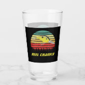 Haspel Chagrijnig Grappige Baars Vissen Crankbait Glas (Achterkant)