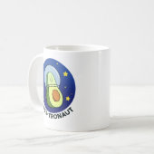 Hass-tronaute Avocado Space Pun Mug (Devant gauche)