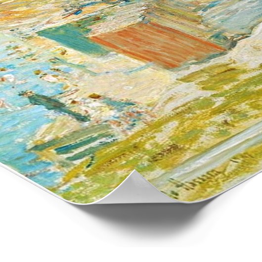 Hassam - Bathing Pool Appledore Poster (Hoek)