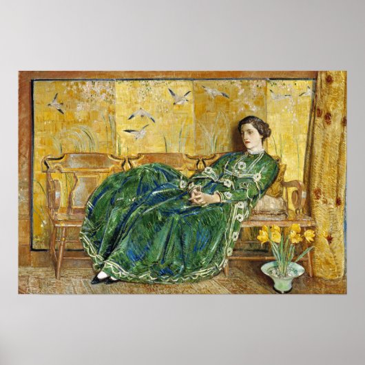 Hassam - Brug in Old Lyme 1908 Poster (Voorkant)