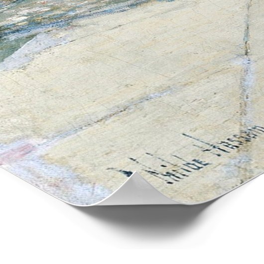 Hassam - Vijfde in Washington Sq New York 1891 Poster (Hoek)