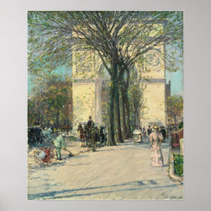 Hassam - Washington Arch Spring Poster