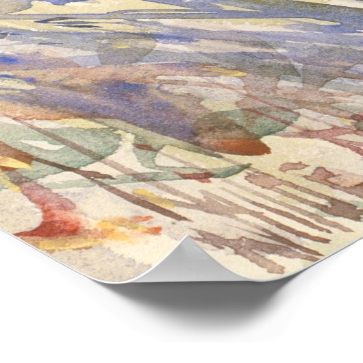 Hassam's The Island Garden Poster (Hoek)