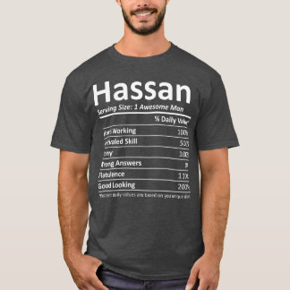 HASSAN Nutrition Funny Birthday Personalized T-shirt