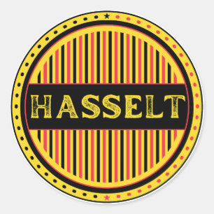 Hasselt City Pride Embleem – Belgische identiteit Ronde Sticker