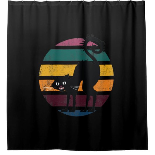 Hassing Cat Shower Curtain Douchegordijn (Voorkant)