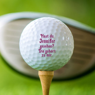 Hast du Jennifer gesehen? Het is een kwestie van m Golfballen