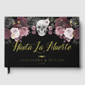 Hasta La Muerte Aquarelle Crâne Mariage gothique (Recto)