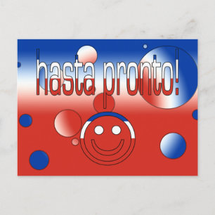 Hasta Pronto. Chili Pop vlag Briefkaart
