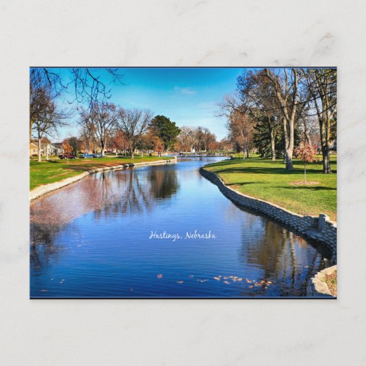 Hastings- en landschapsfoto van Nebraska Briefkaart (Voorkant)