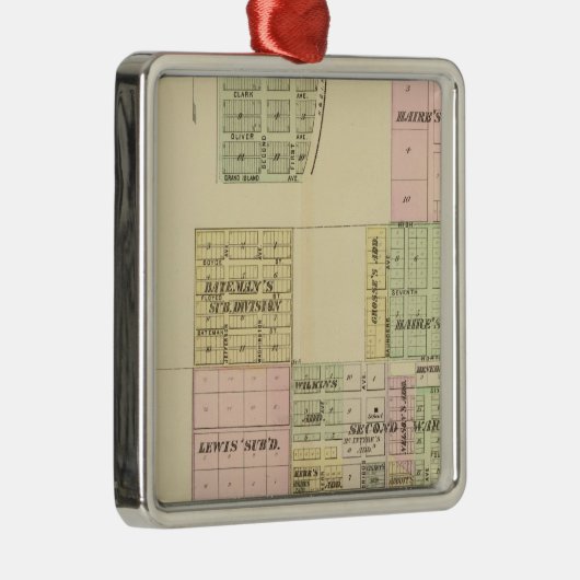 Hastings, Nebraska Metalen Ornament (Rechts)