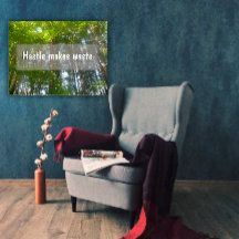 Hastle maakt afval Inspirerend poster