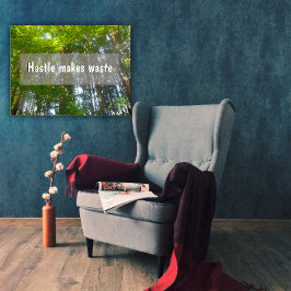 Hastle maakt afval Inspirerend poster