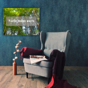 Hastle maakt afval Inspirerend poster