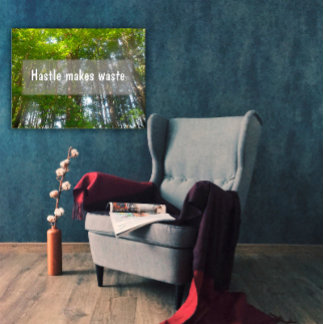 Hastle maakt afval Inspirerend poster