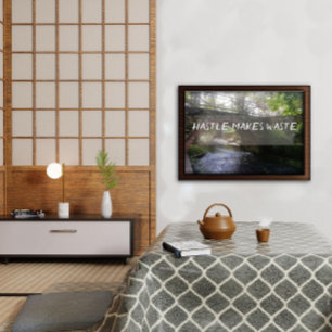 Hastle maakt afvalproverb brug poster