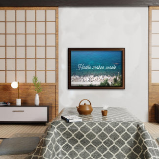 Hastle maakt afvalproverb-poster poster