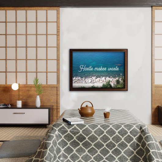 Hastle maakt afvalproverb-poster poster