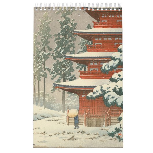Hasui Kawase - Winter Scenery Kalender (Hoes)