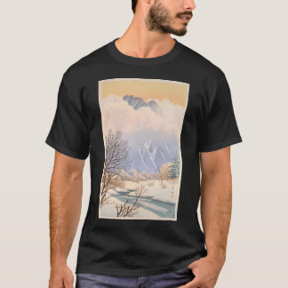 Hasui Nevelige ochtend bij Yotsuya Mitsuke Kawase T-shirt