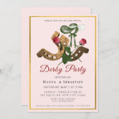Hat Derby Party Invitation (Devant / Derrière)