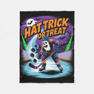 Hat Trick Of Treat Grappig IJshockey Geest Hallowe Fleece Deken