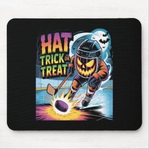 Hat Trick of Treat Grappige IJshockey Halloween Po Muismat