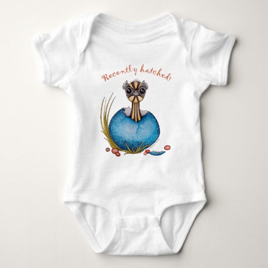 "Hatch" de baby emu-baby Romper (Voorkant)