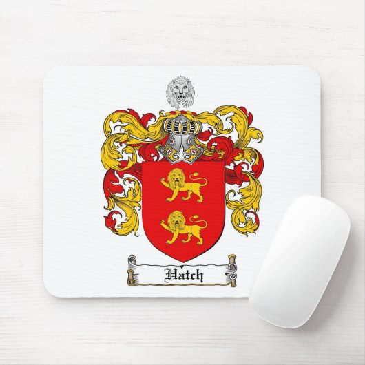 HATCH FAMILIE CREST - HATCH COAT VAN WAPENS MUISMAT (Met muis)
