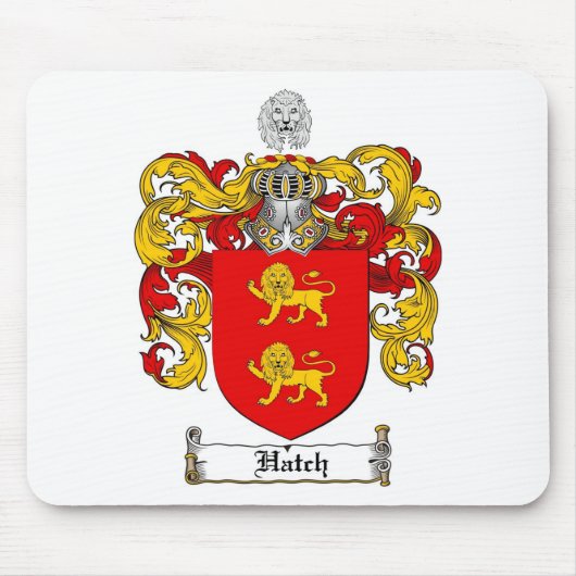 HATCH FAMILIE CREST - HATCH COAT VAN WAPENS MUISMAT (Voorkant)