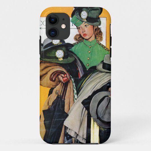 Hatcheck Girl Case-Mate iPhone Case (Achterkant)