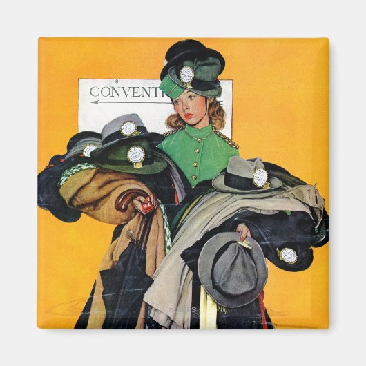 Hatcheck Girl Magneet (Voorkant)