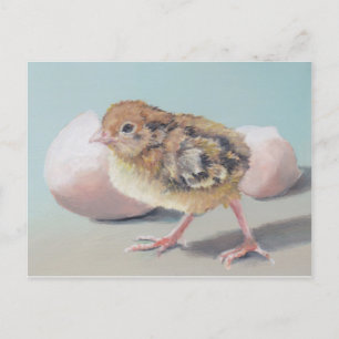 Hatched Chick Bird Art Briefkaart