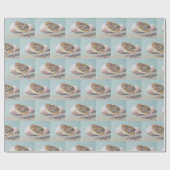 Hatched Chick Bird Art Wrapping Paper Cadeaupapier (Vlak)