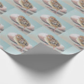 Hatched Chick Bird Art Wrapping Paper Cadeaupapier (Hoek)