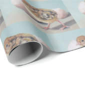 Hatched Chick Bird Art Wrapping Paper Cadeaupapier (Rol Hoek)