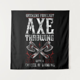 Hatchet Ax Throwing Lumberjack Beer Chance of Wandkleed