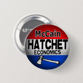 hatchet economie ronde button 5,7 cm (Voorkant /achterkant)