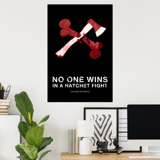 Hatchet Fight Poster V.2 - 24 x 36 (Thuiskantoor)