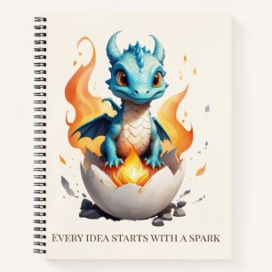 Hatching Baby Dragon Spark Notitieboek