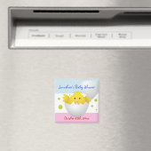 Hatching Chick Baby shower Magnet Magneet (Insitu (Vaatwasser))